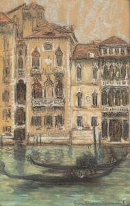 JANET AGNES CUMBRAE-STEWART: (1883-1960) Venice, pastel on paper, signed lower right, 23.5 x 15cm