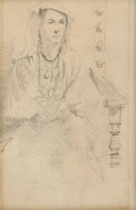 GIACOMO MANTEGAZZA (1853-1920) attributed: Group of 4 sketches, pencil on paper. Largest 14 x 9cm