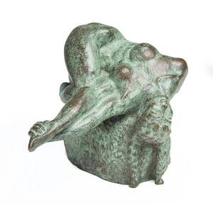 DRAGO CHERINA (1949-): bronze nude sculpture signed "Cherina". 14cm 