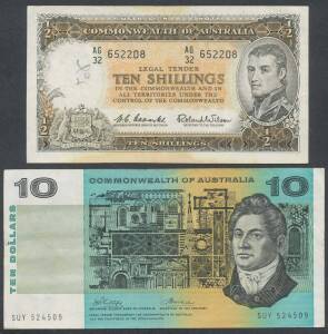 Estate remainders containing pre-decimal banknotes KGVI 10/- & £1, QEII 10/- x3 & £1 plus decimals (face value $89), 1966 round 50c x29, 1977-78 & 81 Proof sets in foam packaging, 1978 Unc sets x4, small amount of £sd copper & silver coinage, 1c & 2c coin