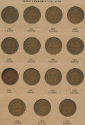 ONE PENNY: 1911-1964 collection (ex 1930) in Dansco album with 1914 VF, 1920 No Dots, 1925 gF and 1946 gVF, condition varied.