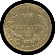 HALF-SOVEREIGN: 1856 Sydney Mint Type One, McDonald #003a, Fine.