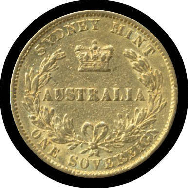 SOVEREIGN: 1866 Sydney Mint, gF.