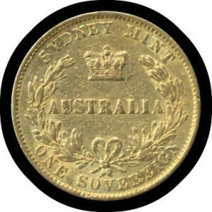 SOVEREIGN: 1866 Sydney Mint, gF.
