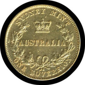 SOVEREIGN: 1867 Sydney Mint, aEF.