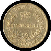 SOVEREIGN: 1868 Sydney Mint, Fine.