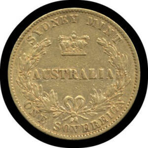 SOVEREIGN: 1870 Sydney Mint, VF.