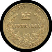 SOVEREIGN: 1870 Sydney Mint, VF.