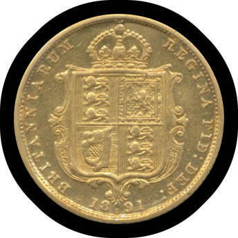 SOVEREIGN: 1891S Jubilee Head, Fine.