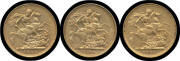 SOVEREIGN: Veiled Head Sydney Mint group with 1894 1898 and 1900, EF. (3)