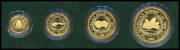 1988 Gold Nugget Series cased Proof set, 1 oz, 1/2 oz, 1/4 oz and 1/10 oz .999 pure. (4)