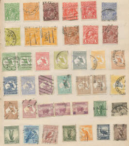 Better than average schoolboy collection with lots of little nuggets including useful stamps, perfins, postmarks & revenues, noted Argentina 'MUESTRA' (= Specimen) x19, etc, condition variable. Lots of fun with this one. (100s)