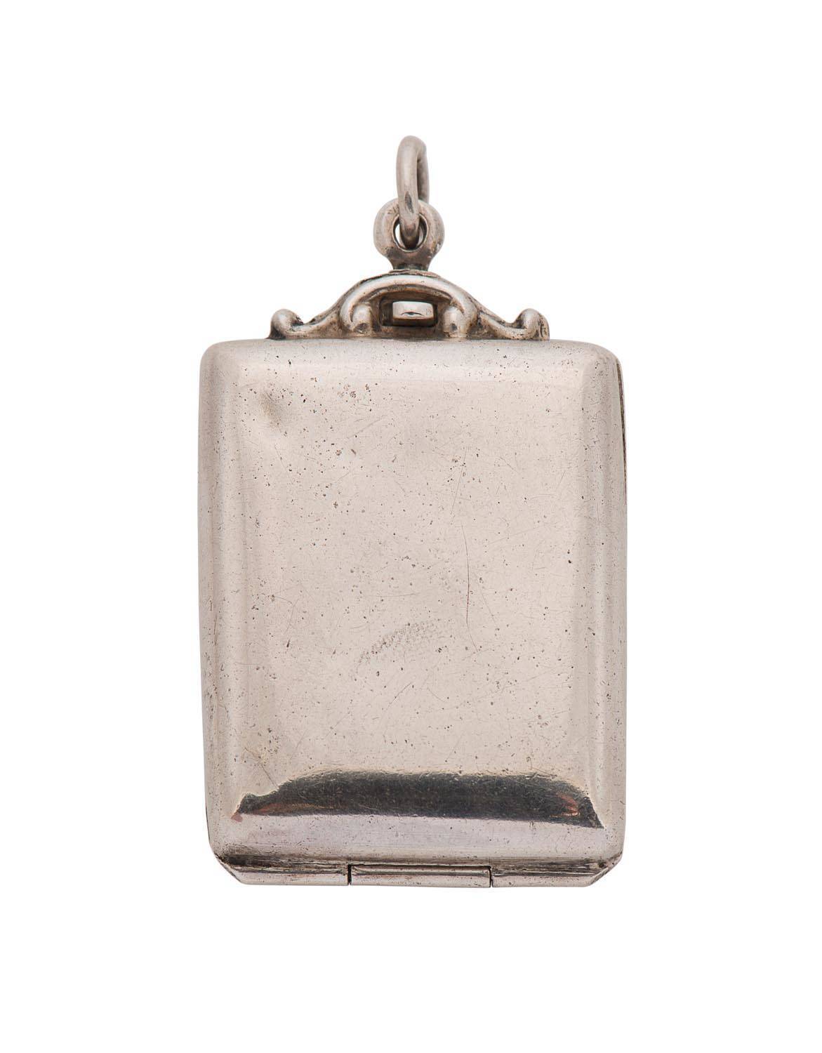 SILVER WARE c.1912 Albert Jones Birmingham locket style stamp