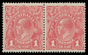 71(1)ia Smooth Paper 1d Dies II-I pair BW #71(1)ia, well centred, unmounted, Cat $1500.