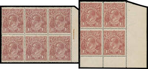 85 1½d brown through to 1½d bright red-brown annotated collection of mostly plated examples mostly mint including many in multiples, numerous unlisted varieties, also singles with the Watermark Inverted & Dry Ink, two Harrison Imprint pairs, booklet pane 