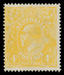 110C 4d lemon-yellow BW #110C, unmounted, Cat $900.