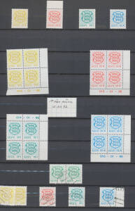 ESTONIA: 1991-2002 Post-Independence Issues collection in three stockbooks apparently complete with many blocks of 4 (mostly with imprints), Coil strips, M/Ss etc, many extras are CTO or postally used. High thematic content. (100s)