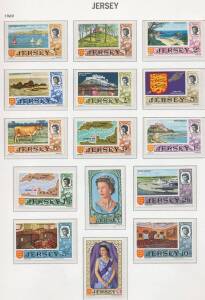 OFFSHORE ISLANDS: Seven massive albums of Alderney, Guernsey, Jersey & Isle of Man apparently all complete to the early-2000s including M/Ss & sheetlets, booklets & Isle of Man FDCs, the stamps are assumed to all be unmounted, STC £2000+. Thematicists wil