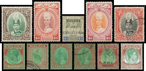 A very attractive collection of mint & used complete Definitive sets from all States, Straits, BMA Overprints & Singapore with strength in the 1930s to 1950s issues, a few condition issues noted but most appear to be fine to superb, STC £10,000+. (many 1