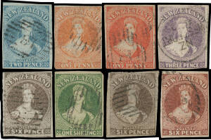 Handy selection of used Imperf Chalons mostly attractive including very fine full-margin examples of No Watermark 2d, Wmk Star 1d x2, 3d, 6d red-brown, 6d black-brown & 1/- and Pelure Paper 6d black-brown; also KGV Typo ½d proof block of 27 (3x9) being th