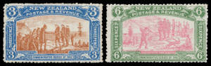 1906 Christchurch Exhibition ½d to 6d SG 370-3, unmounted, Cat £275 mounted (CP $NZ1500). (4)