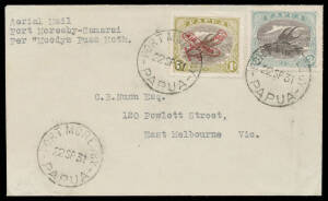 1931 (Sep 24) Port Moresby-Samarai AAMC P32 per PH Moody on the inaugural flight, Cat $900. Ex Ray Kelly. [Only 10 flown]