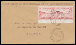 1938 (Oct 14) Port Moresby-Cairns per "Guba II" AAMC #P140, Cat $1750. [It is believed that only 6 covers were flown]