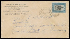 1939 (12 Jan) Hollandia-Port Moresby per "Guba II" AAMC #P141a, addressed by Richard Archbold to his wife in California, Cat $1750. Ex Ray KJelly. [Illustrated in the AAMC 8th Edition at page 246]