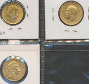 GOLD: Austria 1892 8Fl.20 francs, Prussia 1888 & 1905 20 Mark and Russia 1911 10 Rouble, EF/aUnc, Total 0.896oz agw. (4) - 4
