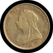 HALF-SOVEREIGN: 1893S Veiled Head, F. - 2