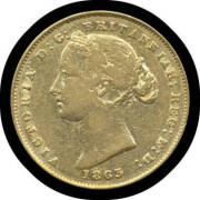 SOVEREIGN: 1863 Sydney Mint, Fine. - 2