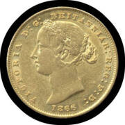 SOVEREIGN: 1866 Sydney Mint, VF. - 2