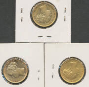 SOVEREIGN: 1874M 1875M 1886M Young Head with St George Reverse, aVF. (3) - 2