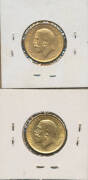 SOVEREIGN: 1918P and 1925S KGV, aUnc. (2) - 2