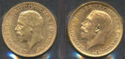 SOVEREIGN: KGV 1925M and 1931P, aUnc. (2) - 2