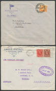 Interesting postal history miscellany with interesting items from Monaco (1913), Cape Verde Islands (1906), Haiti (1958), Suriname (1958, with 'MISSENT TO BERMUDA' h/s) etc plus 1930s stampless official registered covers including from Mozambique & Colomb - 5