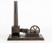 BING German hot air engine c1905-1912. Makers stamp under engine. 37cm x 20cm x 40cm