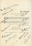 AUTOGRAPHS: "The Music of the Poets - The Musicians' Birthday Book" [London, 1908], with fabulous collection of 863 autographs, mostly musicians, noted Clara Butt, Noel Coward, Peter Dawson, Percy Grainger, Robert Helpmann, Gladys Moncrief, Nellie Melba,