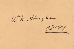 AUTOGRAPHS: c1917-48 Autograph Book belonging to Alex W.Allen from the Australian High Commissioners Office in London & The Argus newspaper, with 10 signatures including Billy Hughes (Australian Prime Minister), David Lloyd George (British Prime Minister)