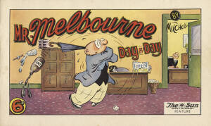 c1925, "Mr.Melbourne Day By Day" oblong comic book by Norm Mitchell for the Sun News-Pictorial. Fair & VG condition 