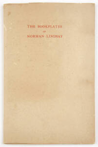 "The Bookplates of Norman Lindsay" by F.C.V.Lane {The Wakefield Press, Adelaide, 1944] limited edition 173/375 numbered copies. Contains 18 tipped in plates. Original card wrapper. Rare & in VG condition