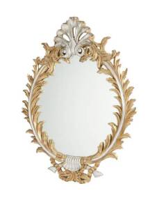 Large & ornate gilt framed mirror. 136cm x 95cm