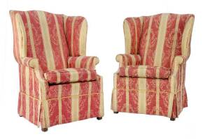 Pair of wingback armchairs purchased from Harrods of London