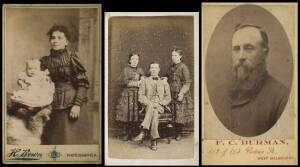 Album of Carte-de-visite photographs c1850-1880s, mainly English photographers. Mixed condition