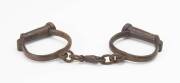 A pair of manacles,  English made, 19th Century