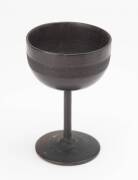 Lignum Vitea turned goblet, early 19th Century. 11.5cm