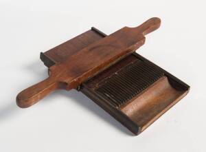 A pharmacists pill press, 19th Century, from the Ballarat district. 33 x 18cm. Provenance: Private collection Ballarat