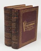 "VICTORIA and its METROPOLIS - Past and Present" [Melbourne, McCarron, Bird & Co. 1888.], 1888. 2 volumes of 594 and 822pp. With 258 illustrations in b/w. Folding maps. Original gilt decorated morocco, professionally recased in leather retaining the origi