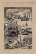 A collection of Melbourne Exhibition Items; 13 printed items relating to the Melbourne Exhibition Building in 1888 including full pages from "The Australasian Sketcher", "The Sydney Mail" and "The Illustrated Australian News"; 46 x 32cms (largest sheet si - 2