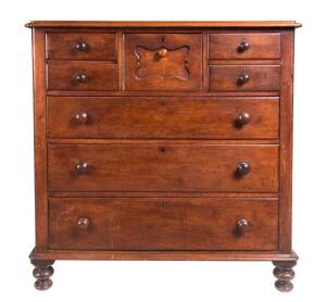 A cedar chest of drawers, Australian, circa 1870